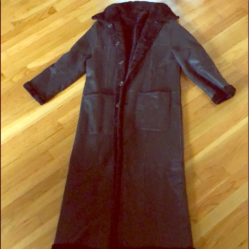 Marc New York XLong Genuine Leather & Wool Jacket